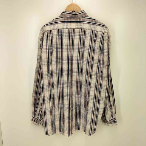チャップスラルフローレン CHAPS RALPH LAUREN エンブレム刺繍 チェック シアサッカー L/S シャツ メンズ 2L