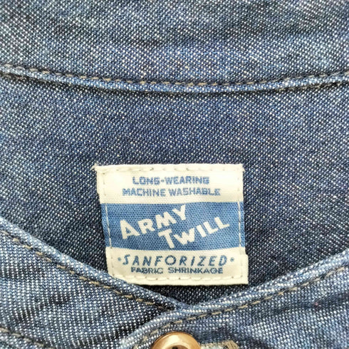 アーミーツイル ARMY TWILL 23SS 別注 Light Denim Sleeping Shirt シャツ レディース import:M