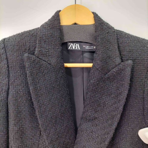 ザラ ZARA 金ボタン ダブルテーラードジャケット レディース import:S
