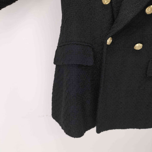 ザラ ZARA 金ボタン ダブルテーラードジャケット レディース import:S
