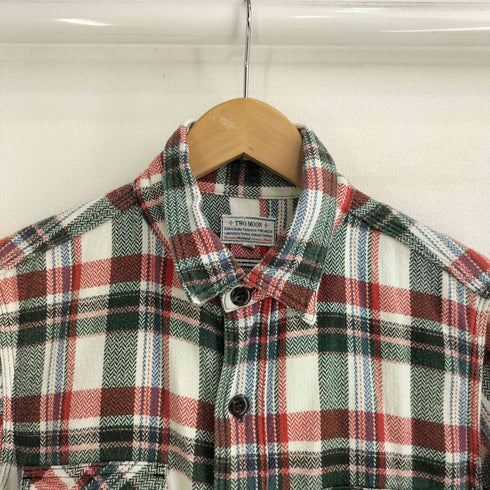 トゥームーン two moon コットン チェック ネルシャツ メンズ US:38