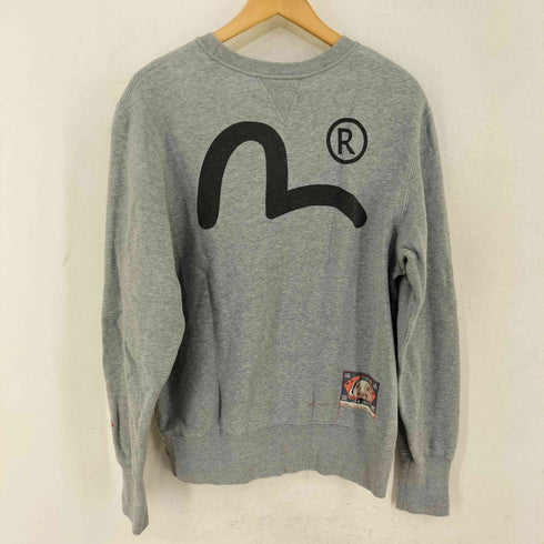 エヴィス EVISU カモメ 両V キャラクタープリント クルーネックスウェット メンズ US:40
