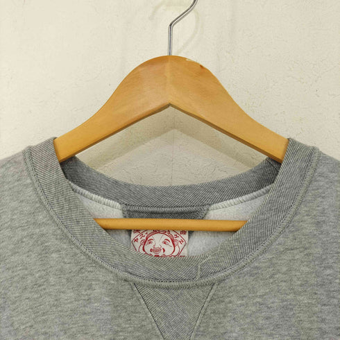 エヴィス EVISU カモメ 両V キャラクタープリント クルーネックスウェット メンズ US:40
