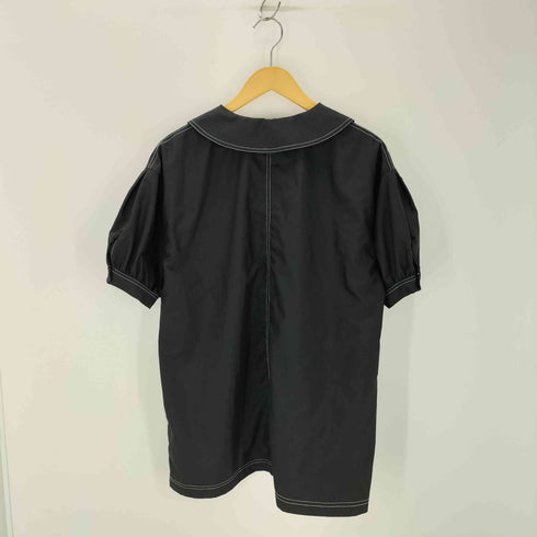 ハレ HARE ハレステッチ イートンカラー パフスリーブ シャツ レディース FREE