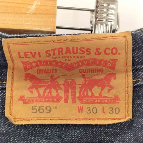 リーバイス Levis 569 インディゴストレートデニムパンツ メンズ W30L30