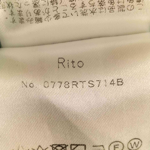 リト RITO OVERSIZE T-SHIRT WITH TACK SLEEVES レディース JPN:38
