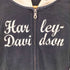 ハーレーダビッドソン HARLEY-DAVIDSON 両面刺繍 ジップアップパーカー レディース