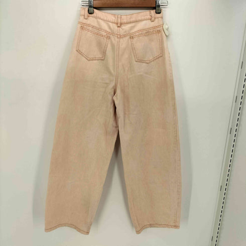 I LOVE DIY バレルレッグ カラーデニム バギー レディース M