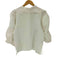 ウィルフリー willfully gather sleeve band collar BL レディース FREE