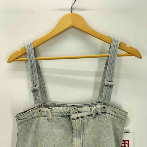 ウィルフリー willfully A line denim suspenders skirt OP レディース FREE