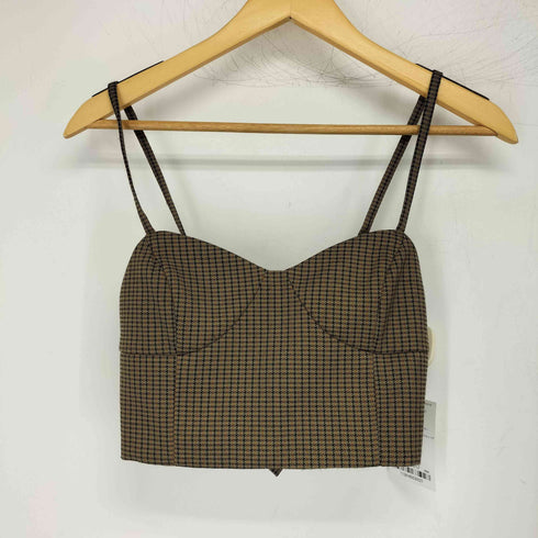 ラウンジドレス Loungedress ヘリンボンワイドパンツ ビスチェ セットアップ レディース M