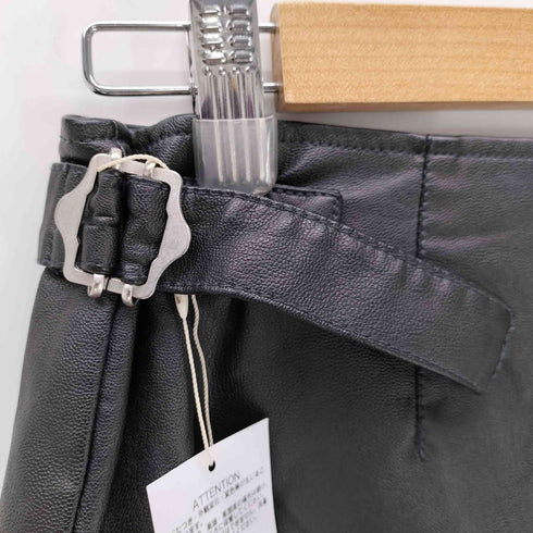 リヴドロワ RIVE DROITE ライクレザーオーバースカート レディース FREE