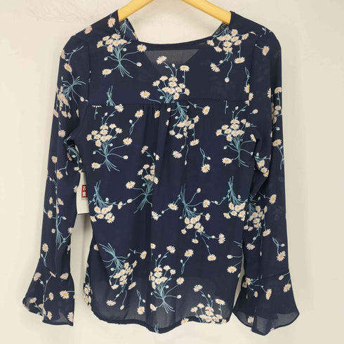 ジェナ JENA espace merveilleux 花柄 シアーブラウス レディース FREE