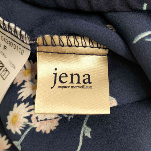 ジェナ JENA espace merveilleux 花柄 シアーブラウス レディース FREE