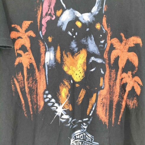 ハーレーダビッドソン HARLEY-DAVIDSON プリント クルーネックTシャツ メンズ import:L