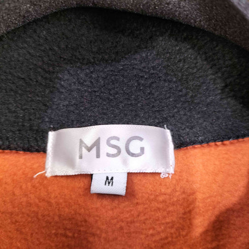msg オーバーサイズハーフジップフリースプルオーバー レディース JPN:M