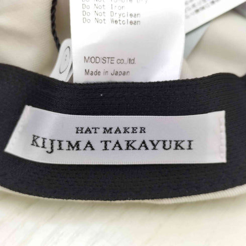 キジマタカユキ KIJIMA TAKAYUKI COTTON CHINO 6PANEL CAP メンズ FREE