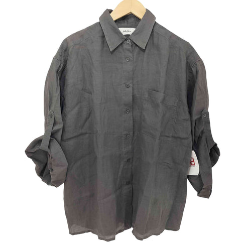 ミラオーウェン Mila Owen 24SS 総リネン ロールアップスリーブオーバーラミーシャツ レディース ONE SIZE