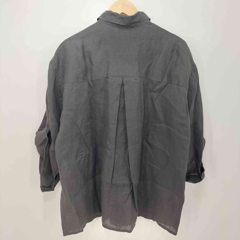 ミラオーウェン Mila Owen 24SS 総リネン ロールアップスリーブオーバーラミーシャツ レディース ONE SIZE