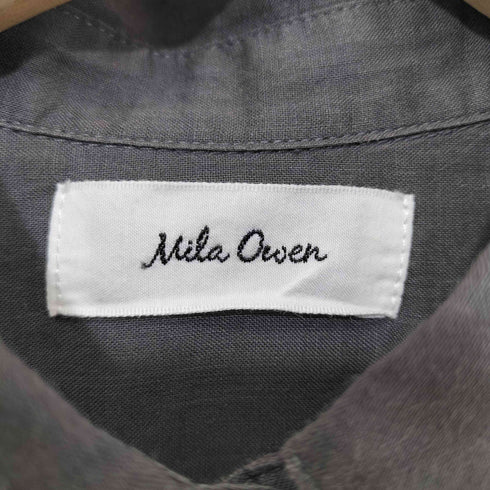 ミラオーウェン Mila Owen 24SS 総リネン ロールアップスリーブオーバーラミーシャツ レディース ONE SIZE