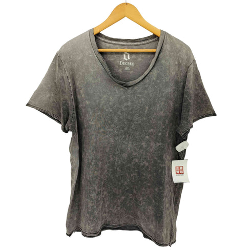 DECREE 00s Y2K USA製 タイダイ ダメージVネックカットソー メンズ import:XL
