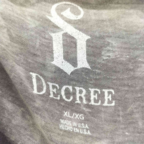 DECREE 00s Y2K USA製 タイダイ ダメージVネックカットソー メンズ import:XL