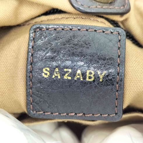 サザビー SAZABY Y2K 2way マルチジップ レザーショルダーハンドバッグ メンズ