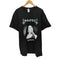 ブラックメタル アートワーク プリント S/S クルーネック Tシャツ メンズ import:L