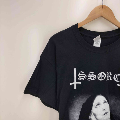 ブラックメタル アートワーク プリント S/S クルーネック Tシャツ メンズ import:L