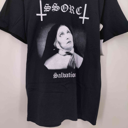 ブラックメタル アートワーク プリント S/S クルーネック Tシャツ メンズ import:L