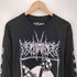 スラミング ブルータル デスメタル アートワーク L/S クルーネック Tシャツ メンズ import:L