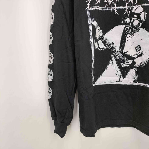 スラミング ブルータル デスメタル アートワーク L/S クルーネック Tシャツ メンズ import:L