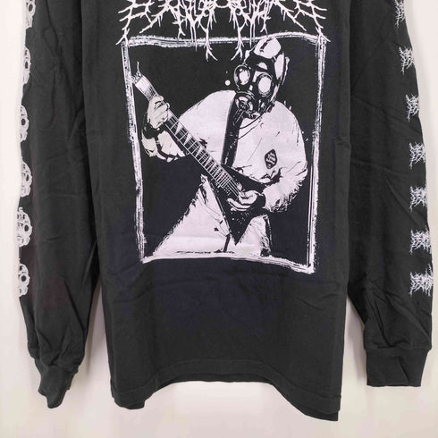 スラミング ブルータル デスメタル アートワーク L/S クルーネック Tシャツ メンズ import:L