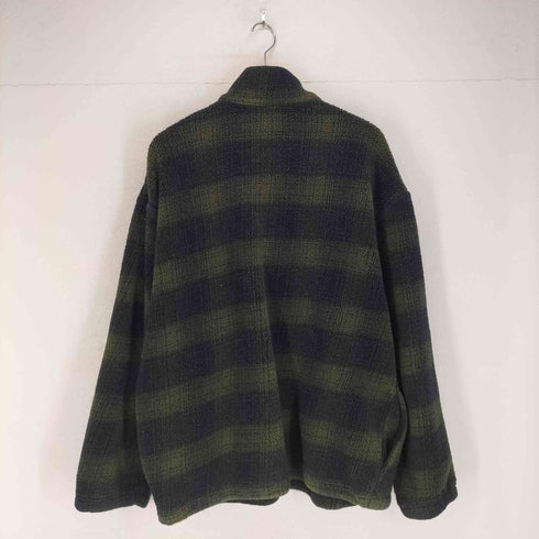 ギャップ Gap 00S OLD オンブレチェック ビッグサイズハーフジップフリース メンズ XL