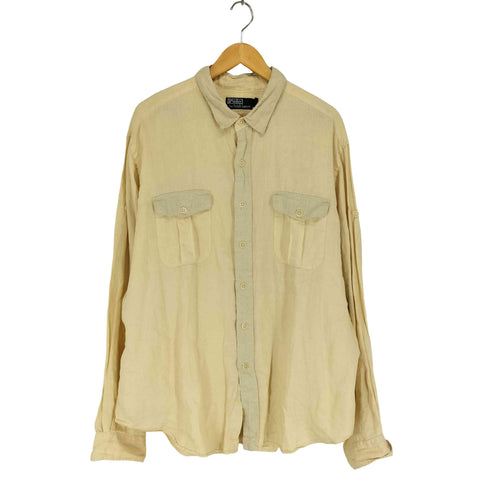 ポロスポーツ POLO SPORT RLX ビッグサイズリネンシャツ メンズ XXL