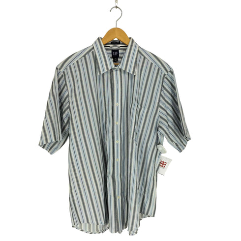 ギャップ Gap 00S CLASSIC FIT ストライプ S/S シャツ メンズ JPN:XL