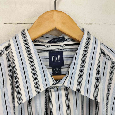 ギャップ Gap 00S CLASSIC FIT ストライプ S/S シャツ メンズ JPN:XL