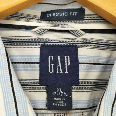 ギャップ Gap 00S CLASSIC FIT ストライプ S/S シャツ メンズ JPN:XL
