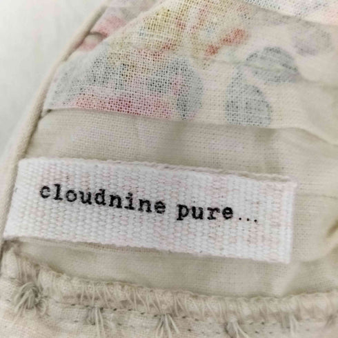 cloudnine pure リネン混 花柄スモックワンピース レディース M~L