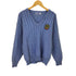 フレッドペリー FRED PERRY SPORTSWEAR 80S エンブレム ワッペン Vネック ケーブル ニット セーター レディース import:L