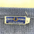 フレッドペリー FRED PERRY SPORTSWEAR 80S エンブレム ワッペン Vネック ケーブル ニット セーター レディース import:L