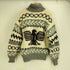 BEVIN FOR MARKET ネイティブ柄 ジップアップ カウチン ニットセーター メンズ import:L