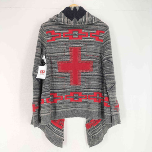 ラルフローレン RALPH LAUREN ネイティブ柄 カシミヤ混 ボタンレスカーディガン メンズ import:S