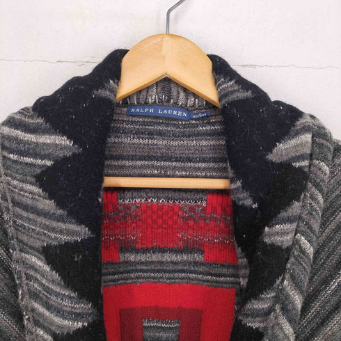 ラルフローレン RALPH LAUREN ネイティブ柄 カシミヤ混 ボタンレスカーディガン メンズ import:S