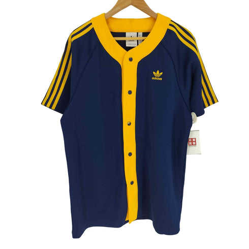 アディダスオリジナルス adidas Originals L+ SS BB SHIRT COLLEGE IM4458 ベースボール シャツ メンズ JPN:XL