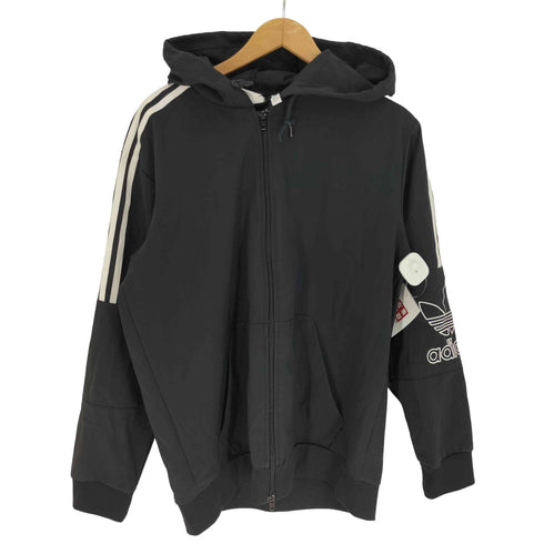 アディダスオリジナルス adidas Originals OUTLINE FZ HOODIE アウトライン トレフォイル ロゴ 刺繍 ジップアップ フーディー パーカー メンズ J:XO
