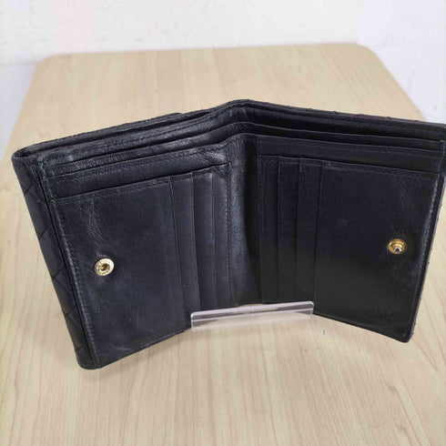 ジャンニヴェルサーチ GIANNI VERSACE 刺繍デザイン三つ折り財布 メンズ