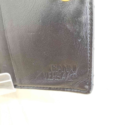 ジャンニヴェルサーチ GIANNI VERSACE 刺繍デザイン三つ折り財布 メンズ