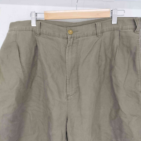 ノーティカ NAUTICA リネン混ツータックハーフパンツ メンズ 36