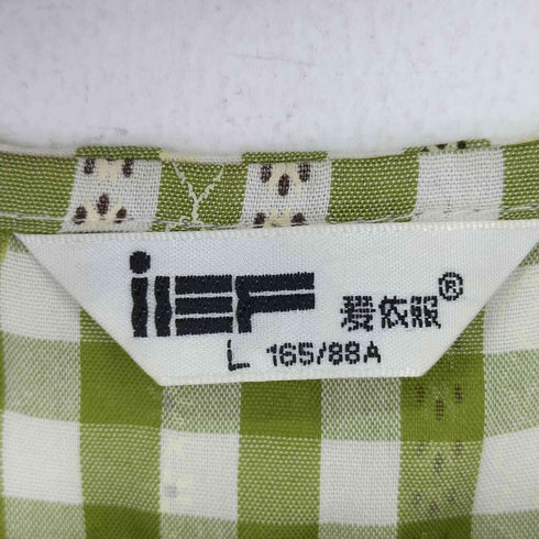 アシンメトリーチェックワンピース レディース L